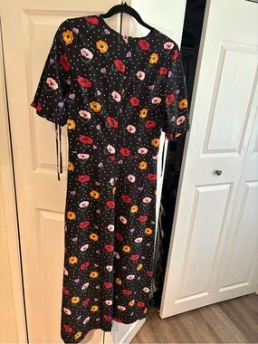Fashion Union Black Floral Dress